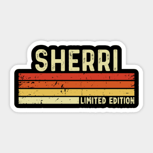 Sherri Name Vintage Retro Limited Edition Gift Sticker